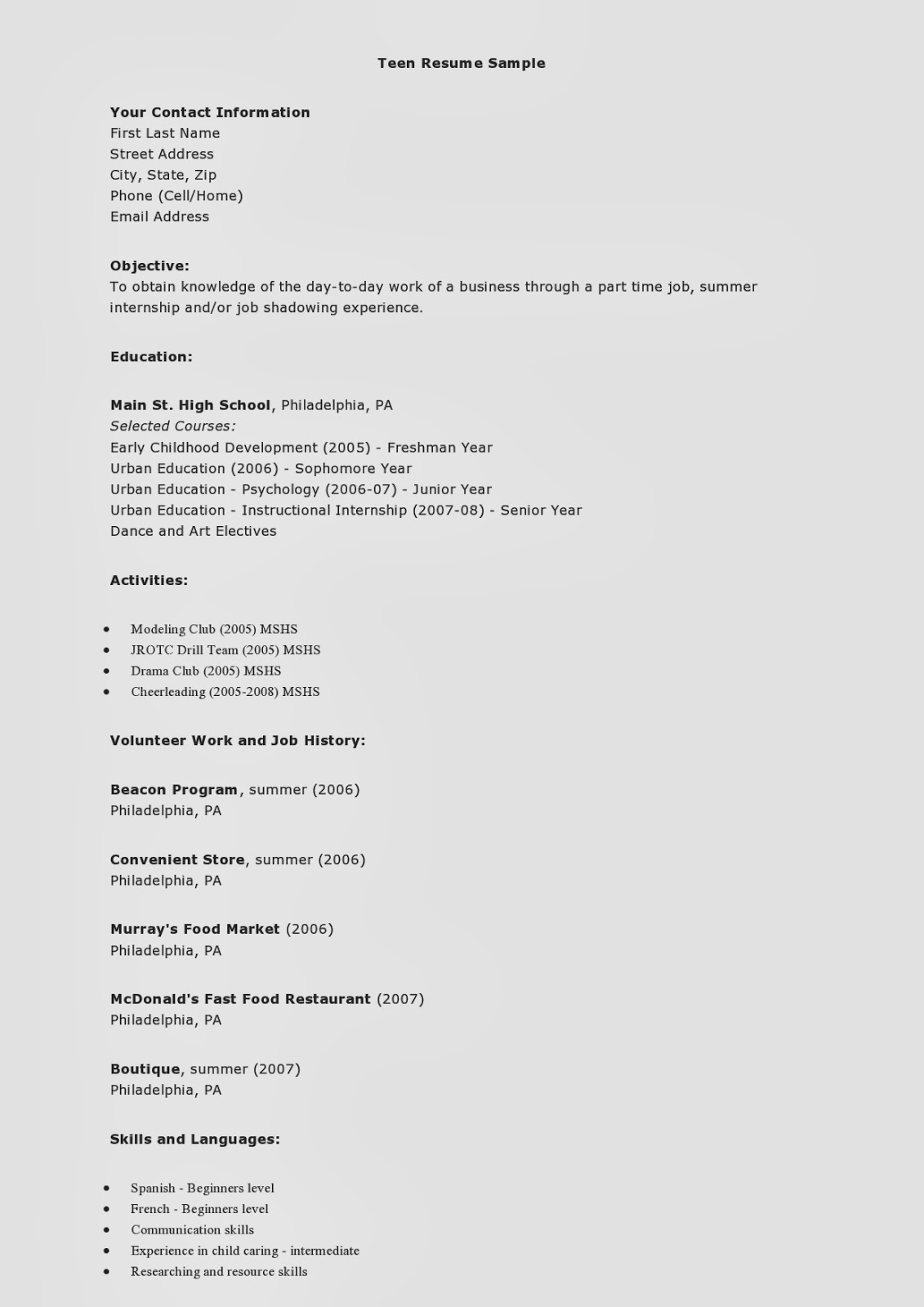 Resume headhunter